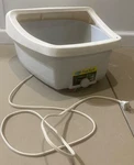 Dr. Scholls Foot Bath Massager Model FR-100 Heat Whirlpool Soak Spa Machine. Fixed Price $15.99.
