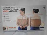 Sharper Image Pain Relief Weighted Comfort Heated Vest Luxe. Fixed Price $21.95.