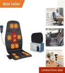 Idodo Vibration Back Massage Cushion With Heat - 10 Motors, Portable Comfort. Fixed Price $116.99.
