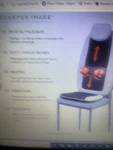 Sharper Image 4-NODE Shiatsu Massager Seat Topper Sealed New In Box. Fixed Price $80.00.