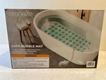 Serenelife Bubble Bath Mat Body Spa W/heating Function SLBBMG100 Open Box. Fixed Price $70.00.