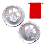 Zorza 2PCS Baoding Balls For Hand Therapy Chinese 1.58 Inch, Transparent. Fixed Price $14.76.