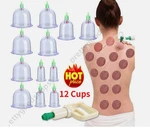 12 Cups Set Medical Chinese Vacuum Cupping Body Massage Therapy Healthy Suction. Fixed Price $14.88.