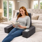 Carepeutic Back Rest Bed Lounger With Heated Vibration Massager KH265V. Fixed Price $149.95.
