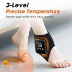 Cordless Electric Heated Ankle Wrap Brace Massage With Vibration For Pain Relief. Fixed Price $34.99.