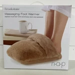 Brookstone Massaging Foot Warmer Heated Plush N-a-p Brown Electric Cozy Comfort. Fixed Price $29.96.