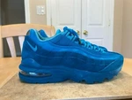 Nike Air Max 95 Qs Boy's Shoes AH3808 300 2017 Blue Fury Green Abyss. Fixed Price $89.99.
