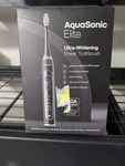 Aquasonic Elite Ultra-whitening Rechargeable Toothbrush Black. Fixed Price $29.99.