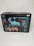 Finelife 6 Speed Rechargeable Percussion Massager With 4 Attachments Cordless. Fixed Price $21.99.