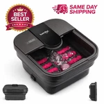 Foot Bath Spa Massager With Heat Bubbles Temp Adjustable Pedicure Soak Feet. Fixed Price $49.89.