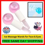 Ice Roller For Face Depuffer Crystal Ball Facial Massage Eye Skin Care 2 Pc. Kit. Fixed Price $12.95.