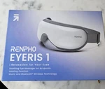 Renpho Eyeris Massager RF-EM001 Heating Bluetooth Foldable Usb White Gray. Fixed Price $25.00.