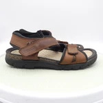 Ecco Cosmo Mens 11-11.5 Sport Sandals Casual Brown Leather Adjustable Strap. Fixed Price $19.99.
