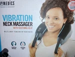 Homedics Vibration Neck Massager With Heat Speed Cord/battery NMSQ-216HB-2 Nib. Fixed Price $25.00.