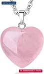 Qinjiejie Rose Quartz Healing Crystal Necklaces Heart Love Real. Fixed Price $16.29.
