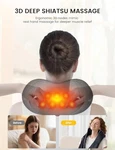 Rike Shiatsu Neck Massager With Heat Hsa Electric Back Pain Rel - Blk. Fixed Price $40.26.