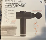 Sharper Image Powerboost Deep Tissue Percussion Massager Open Box. Fixed Price $55.00.