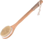 Chikoni Dry Bath Body Brush Back Scrubber With Anti-slip Long Wooden Handle, Nat. Fixed Price $18.95.