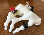Bath & Body Skeleton Hand W/ Rings Soap Holder Glows Sound Spooky Laugh New. Fixed Price $16.49.
