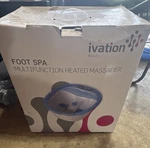 Ivation Foot Bath Blue White Heated Bubble Vibrating Reflexology Massage Led. Fixed Price $30.00.