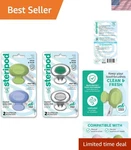 Travel-safe Clip-on Toothbrush Covers Fit Most Brushes, Clean & Fresh, 4 Count. Fixed Price $19.99.