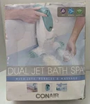 New Conair Portable Bath Spa With Dual Hydro Jets For Tub Damage Box. Fixed Price $59.50.