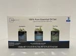 Mainstays 100% Pure Essential Oil Set Eucalyptus-peppermint-tea Tree (3 Pack). Fixed Price $14.99.