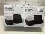 Lot (2) Sharper Image Ice Therapy Massage Ball Roller W/suction Liquid-cool Core. Fixed Price $30.00.