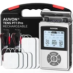 Auvon Rechargeable Digital Tens Unit Muscle Stimulator With 600 Mah Silver. Fixed Price $50.62.