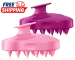Heeta Scalp Massager 2 Pack For Hair Growth, Soft Silicone Bristles To Remove D. Fixed Price $13.92.