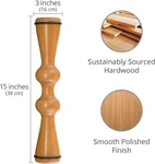 Wood Back Roller Manual Massager, Therapy Tool (15 Inch). Fixed Price $28.00.