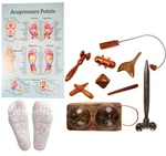 Cccollections Wood Therapy Massage Tools, Reflexology J 9SET+SOCKS, Brown. Fixed Price $90.30.