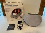 Sharper Image Realtouch Cordless Neck And Back Shiatsu Massager W/ Heat - Gray. Fixed Price $37.97.