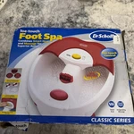 Red Foot Spa Plus Heat Massager Scholls Rolling DR6622 Open Box. Fixed Price $42.87.
