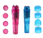 Finever Mini Massager Handheld With 4 Heads Pocket Pen For Pink Blue. Fixed Price $20.61.