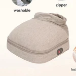 Snailax SL-541 Heated Vibrating Foot Warmer Massager Beige Remote Washable Cover. Fixed Price $10.00.