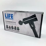 Life Authentics Xl Massage Gun W/extra Long Handle, 5 Heads, 8 Gears, Black Nib. Fixed Price $35.38.