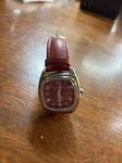 HW44 Peugeot Women's Red Boyfriend Colorful Watch W/leather Band New Battery. Fixed Price $50.99.