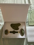 Huefull Jade Roller & Guasha Set Facial Massage Sculpting Tool W/manual Nib!. Fixed Price $12.75.
