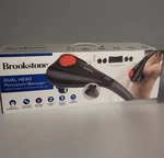 Brookstone Heated Therapeutic Massage Dual Head Percussion Deep Tissue Full Body. Fixed Price $59.98.