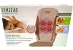 Homedics Dual Shiatsu Massage Cushion With Heat And 3 Zones. Fixed Price $159.99.
