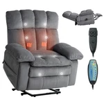 Vevor Power Lift Recliner Chair With Heat And Massage Dual Motor. Fixed Price $585.99.