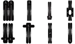 Mueller Easyfit Kinesiology Tape Pre-cut, Black. Fixed Price $12.99.