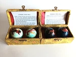 2 Sets Of Chinese Healthy Therapy Chrome Balls /40MM/DRAGON &phoenix/exercise. Fixed Price $15.95.