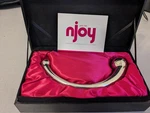 Njoy Pure Wand NJ-001 Stainless Steel Curved Massager Box. Fixed Price $99.95.