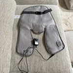 Sharper Image Heated Neck And Shoulder Massager Wrap Gray, Used. Fixed Price $12.00.