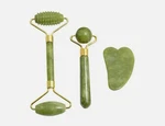 2/3PCS Jade Roller Guasha Natural Stone,manual Beauty For Face. Fixed Price $9.49.