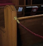 Permanent Pew Rope Burgundy, Size 12 Ft Christian Brands / Stratford Chapel. Fixed Price $59.92.