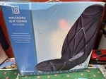 Brookstone Massaging Seat Topper With Heat 5 Massage Zones W/ Remote. Fixed Price $60.00.