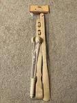 Pc Bamboo Set: 13" Massage Hammer; 18" Back Scratcher W/ Rollers; 19" Shoehorn. Fixed Price $12.00.